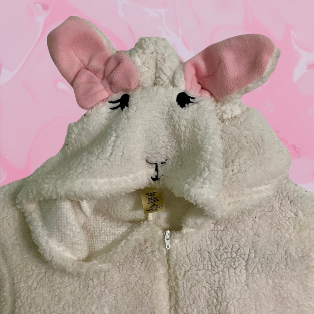 Cute White and Pink Bunny Onesie